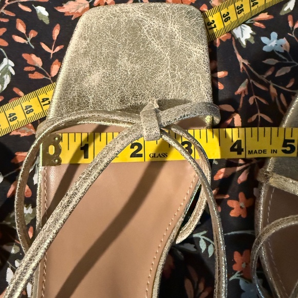 Dolce Vita DV Zini Gold Shimmer Kitten Heels Sandals BNIB Size 10 - Picture 10 of 10